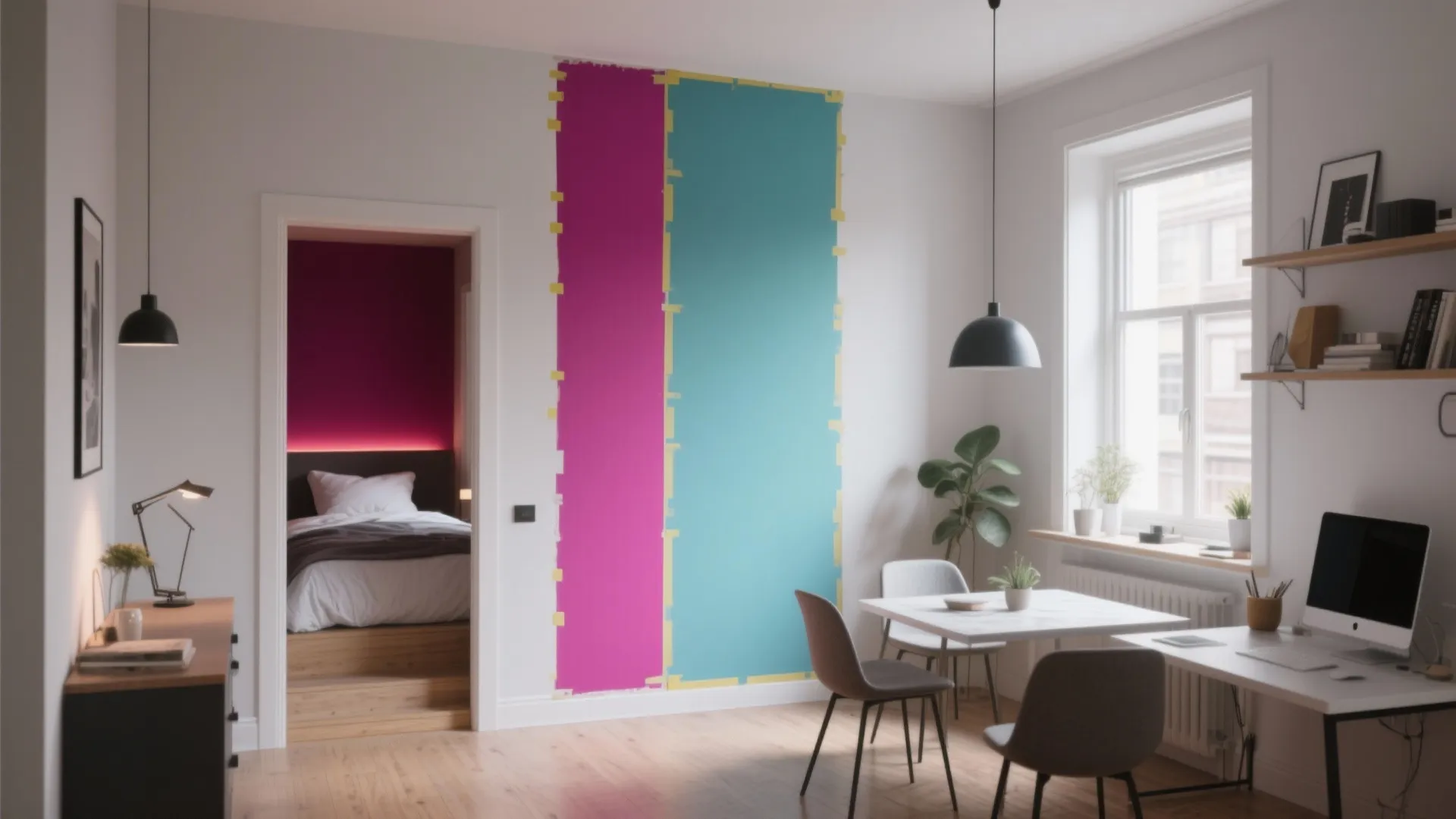 4. Create zones with color instead of walls