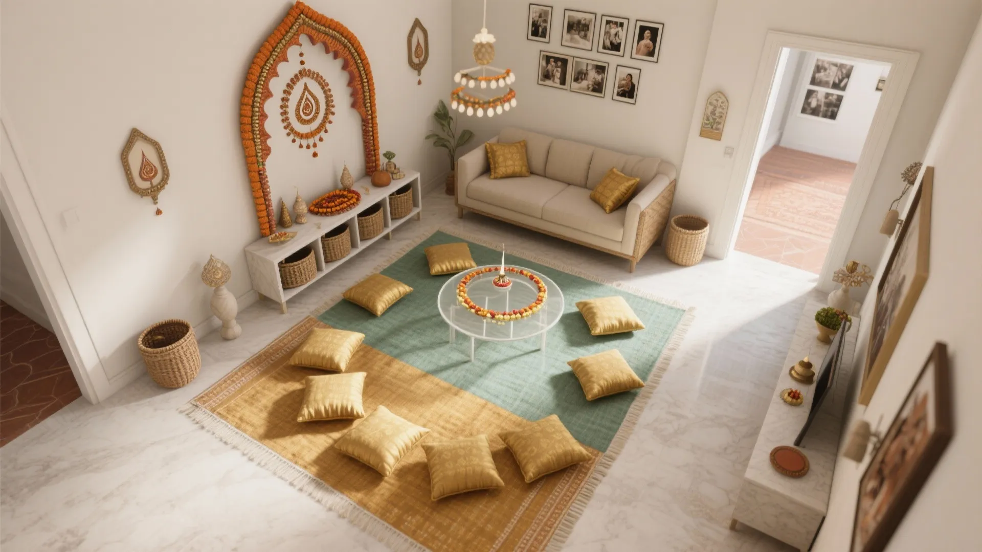 Color-Block Textiles and Smart Storage Zones