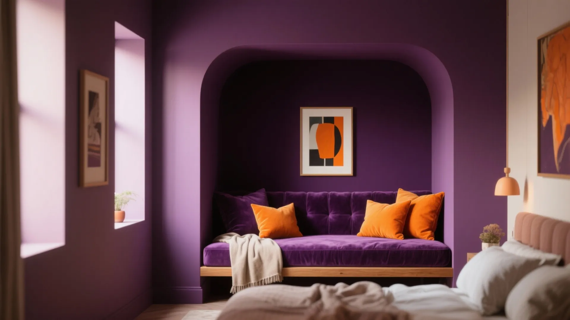 3. Color zoning with unexpected accents