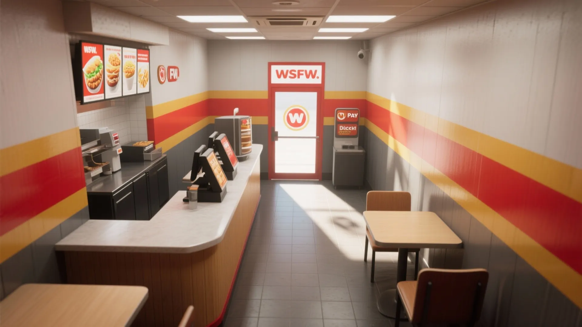 Bold Color Zoning for Fast Service