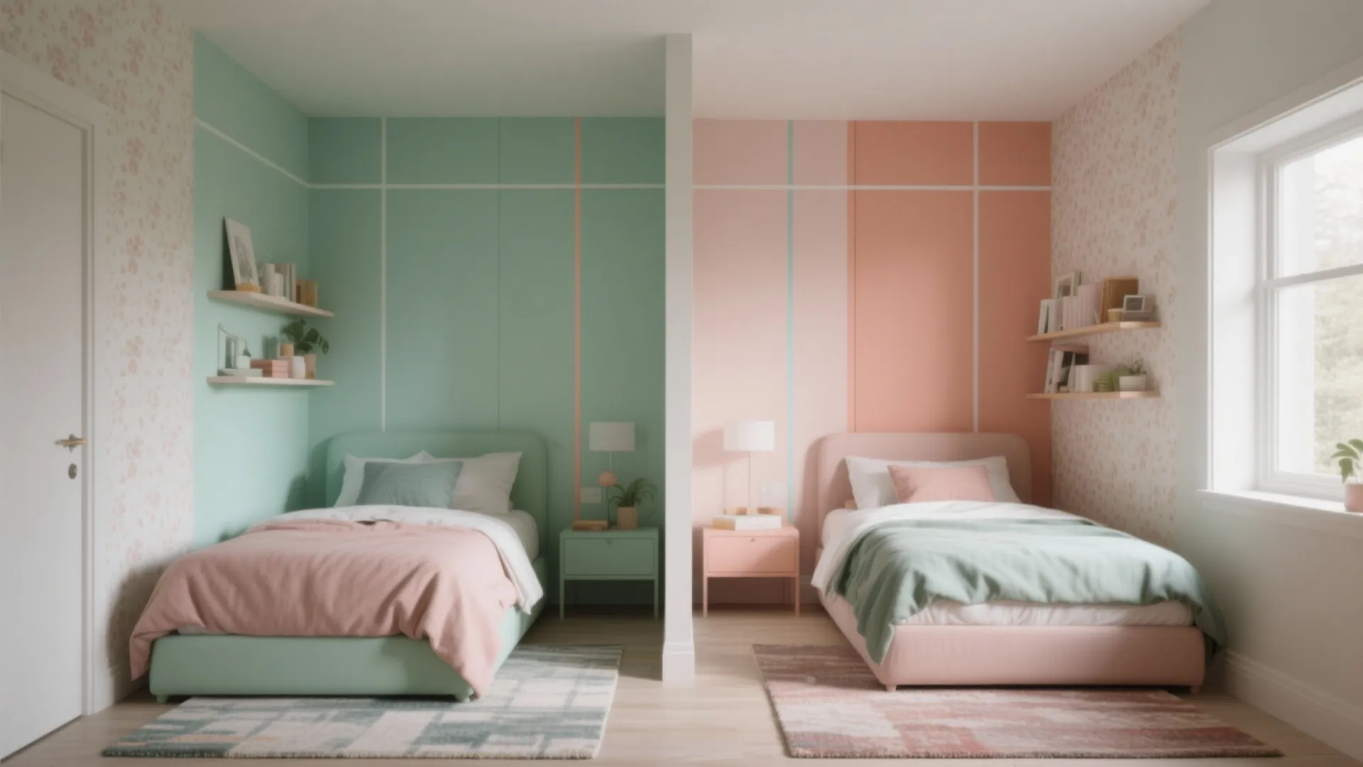 2. Use color zoning, not walls