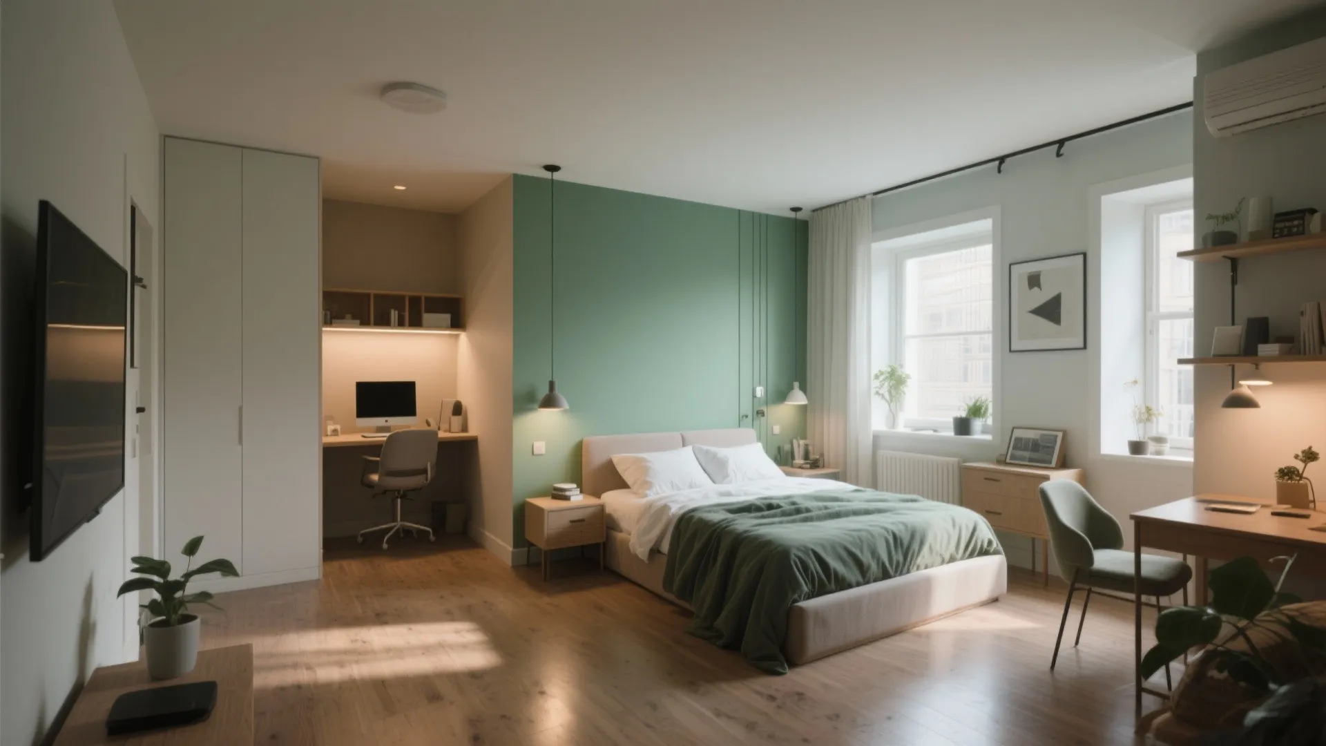 4. Color-Zone a Multi-Use Room