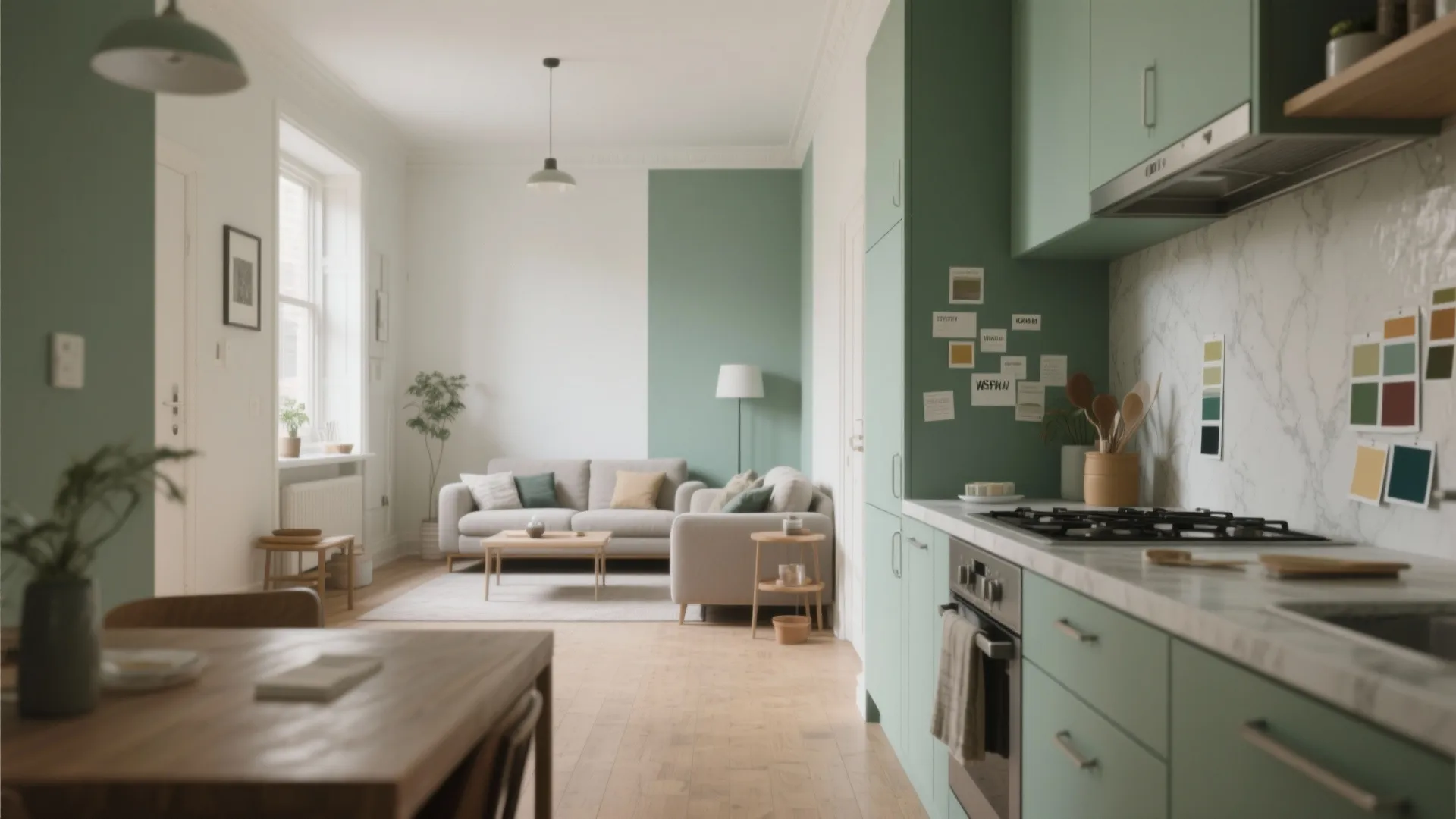 4. Color zoning to define work areas