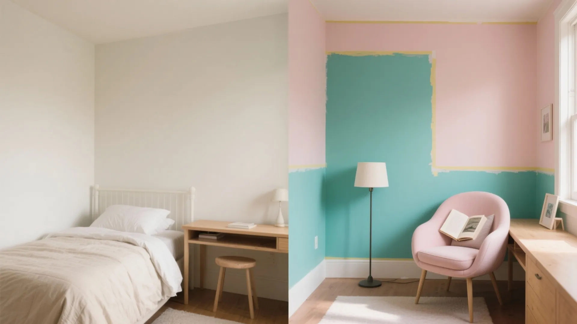 Color Zoning with Soft Pastels and a Punchy Accent