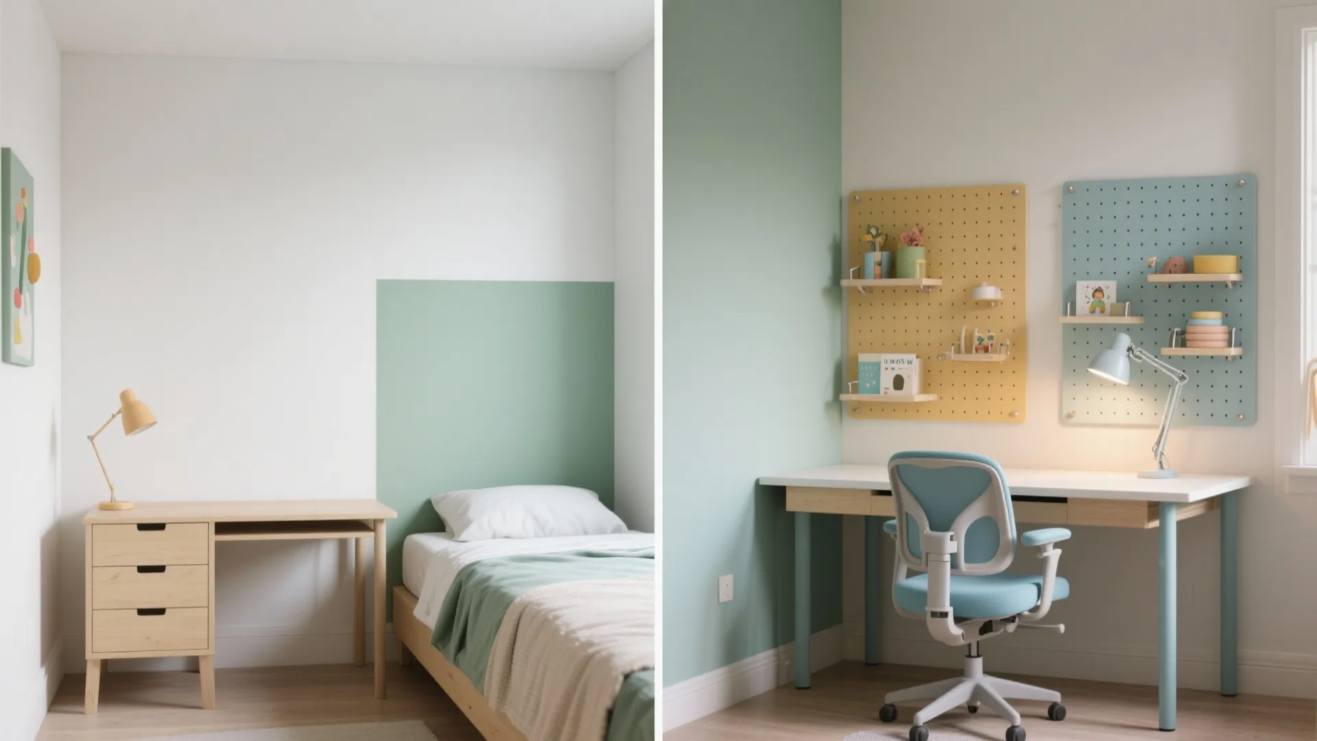 Smart Color Zoning + Flexible Study Nook