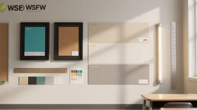 Modern Color Palette Display Wall for Interior Design