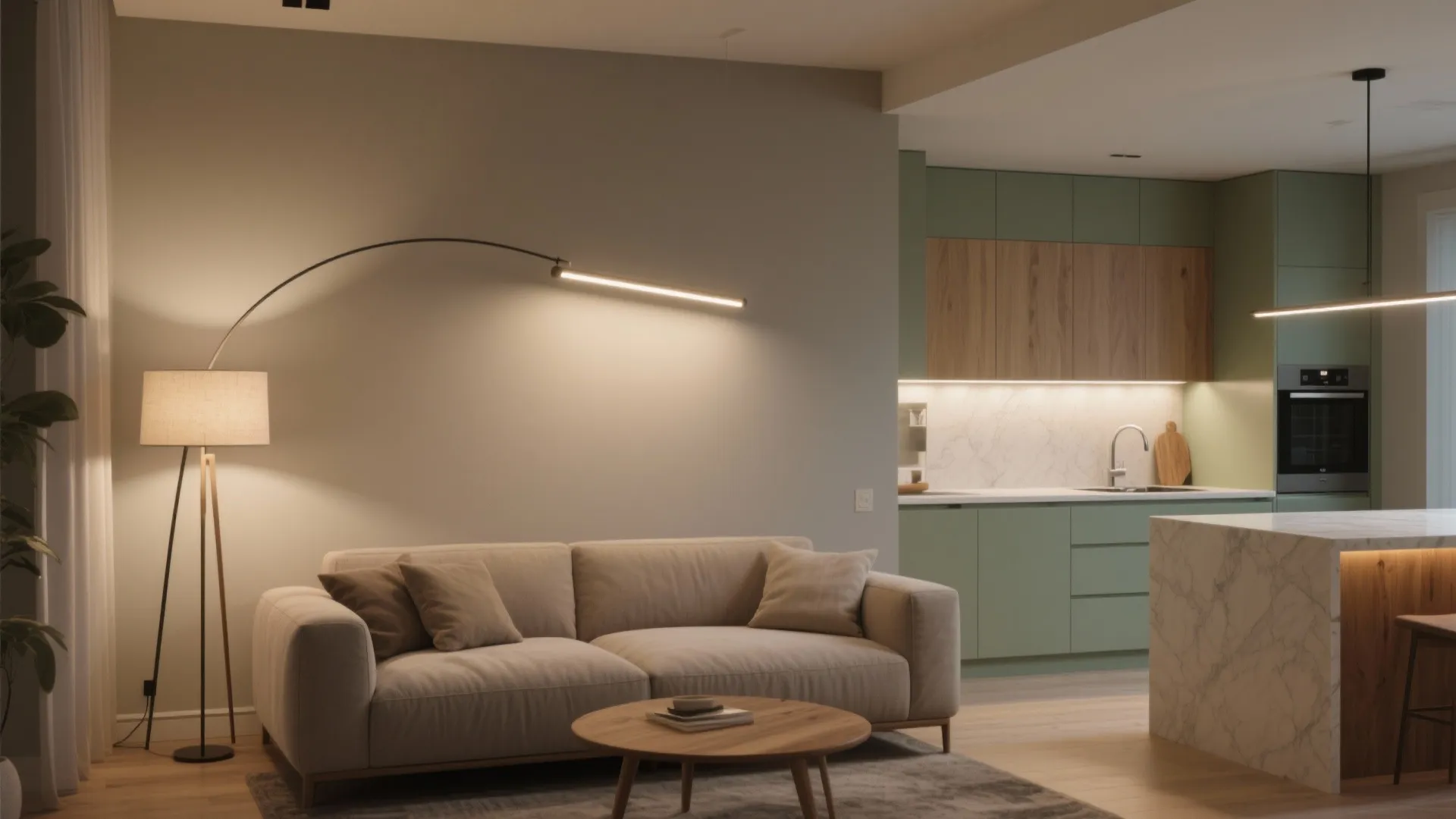 Color zoning and layered lighting that doesn’t crowd