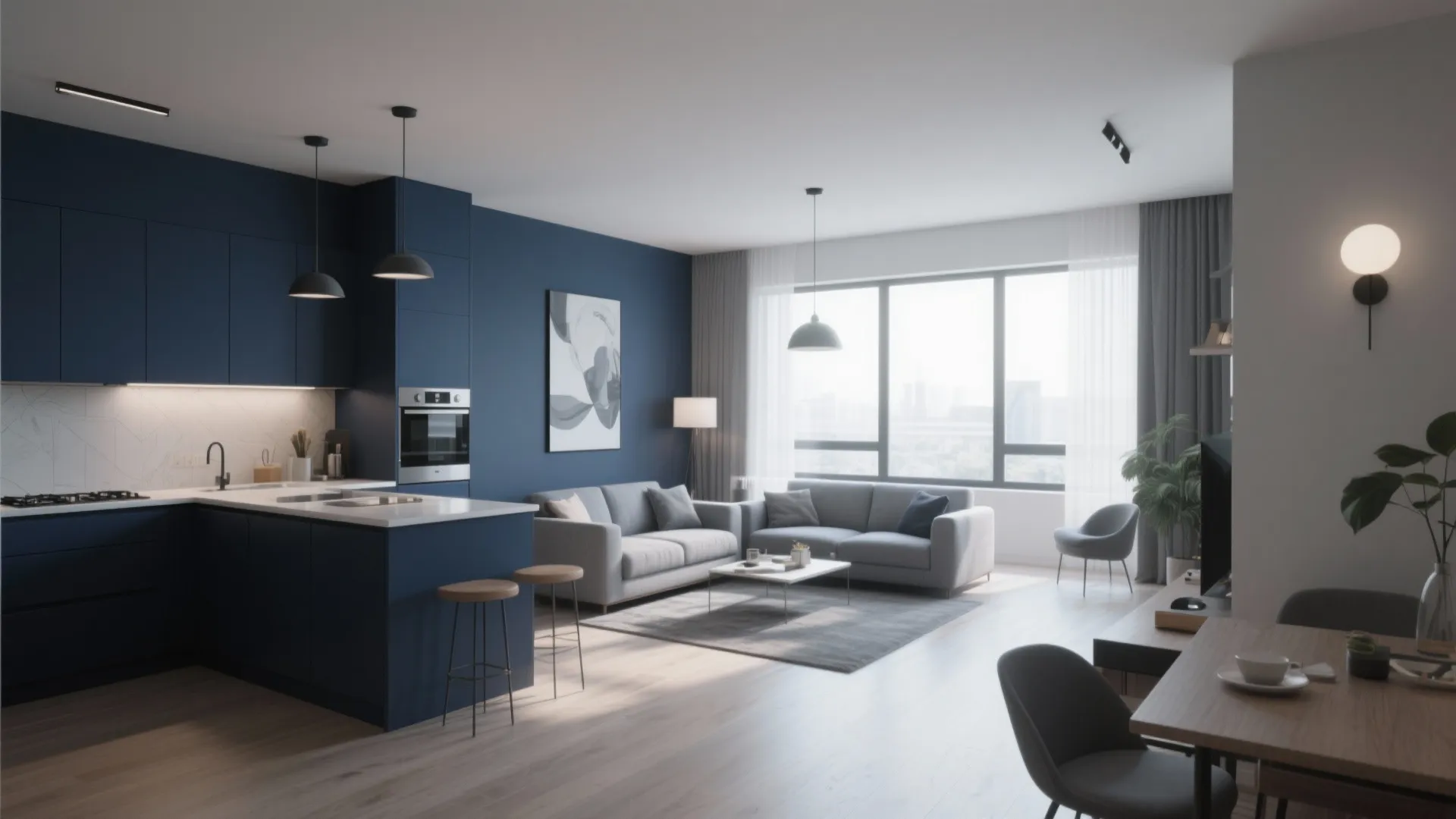 Color Zoning Between Spaces