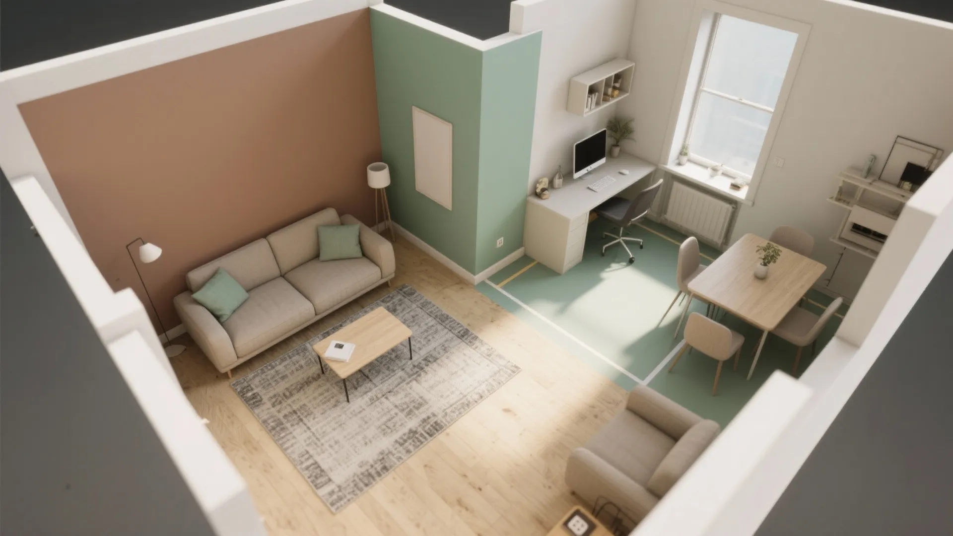 Color Zoning to Define Micro Areas