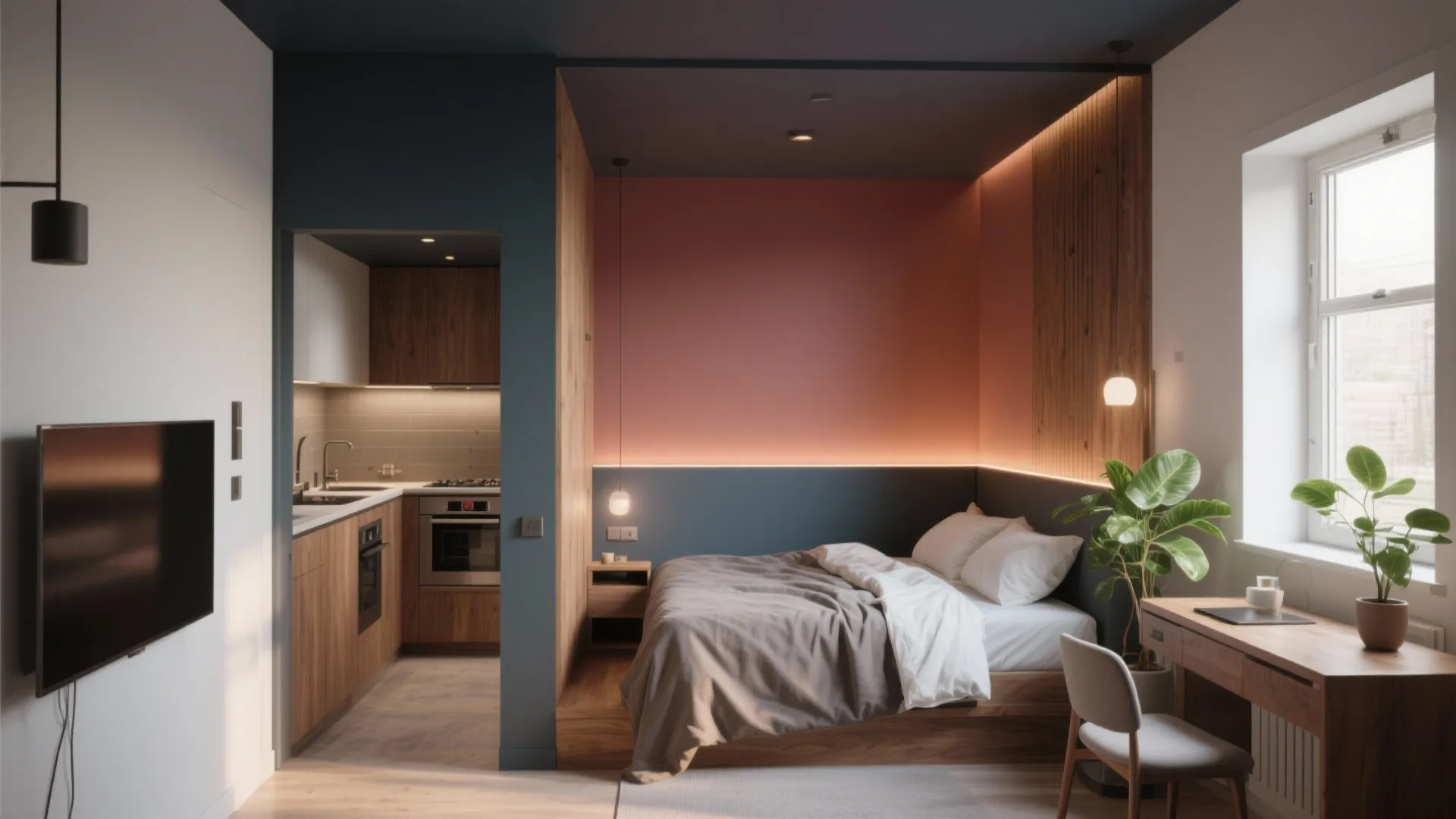 2. Color Zoning Makes Small Rooms Feel Luxurious