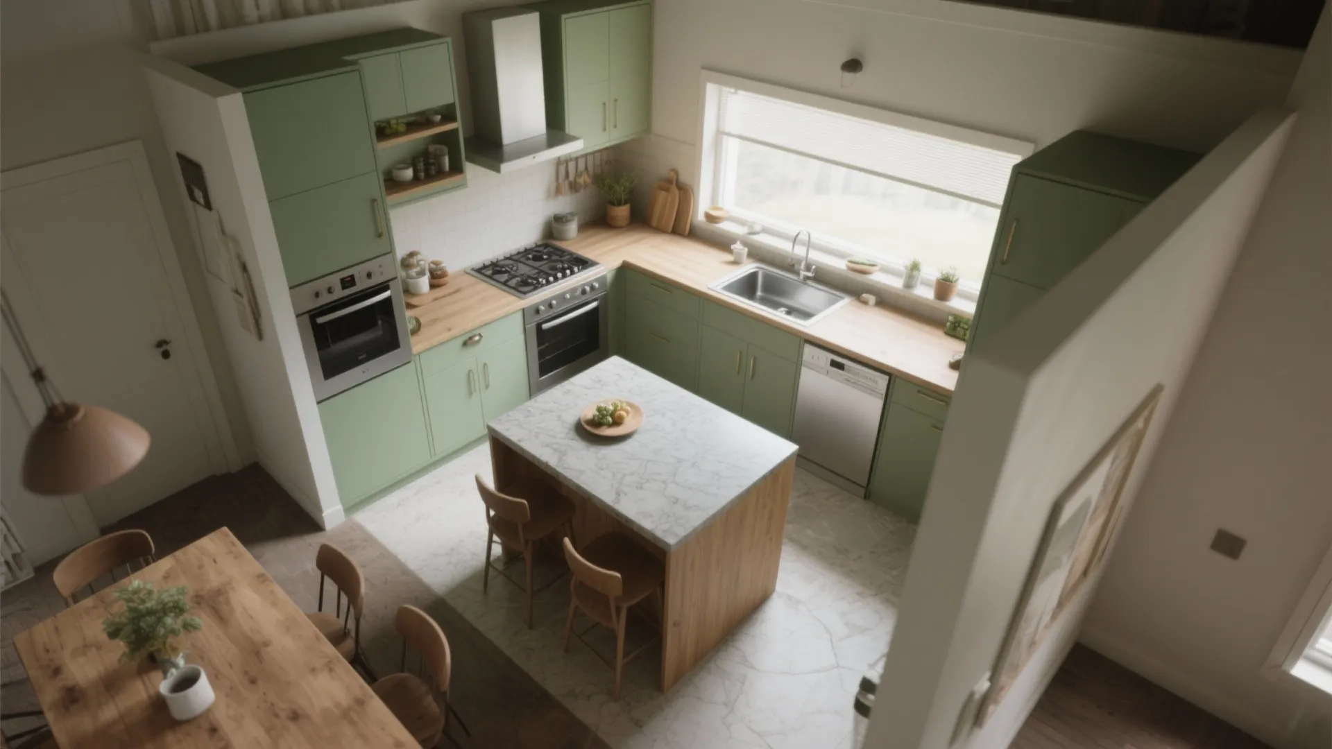 3) Colour zoning for function