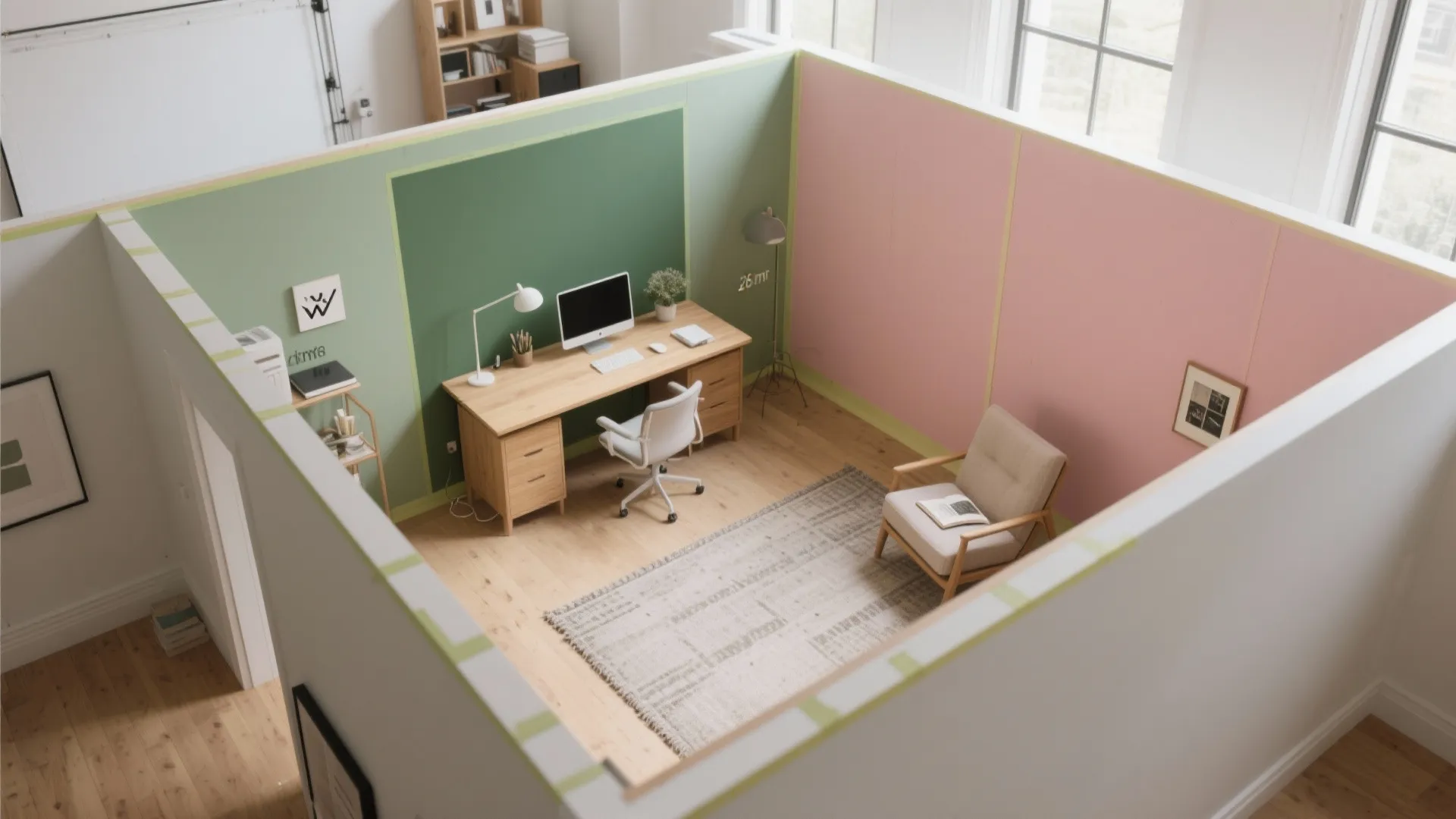 Colour Zoning to Define Spaces in Studios