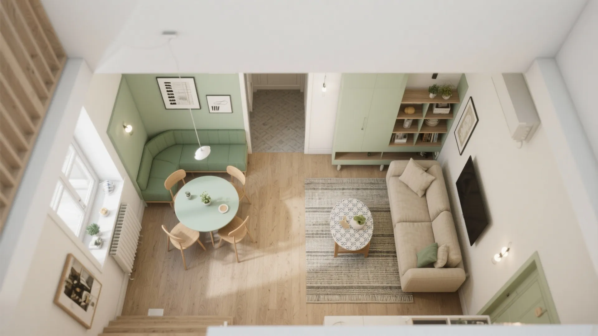 Colour Zoning to Define Function