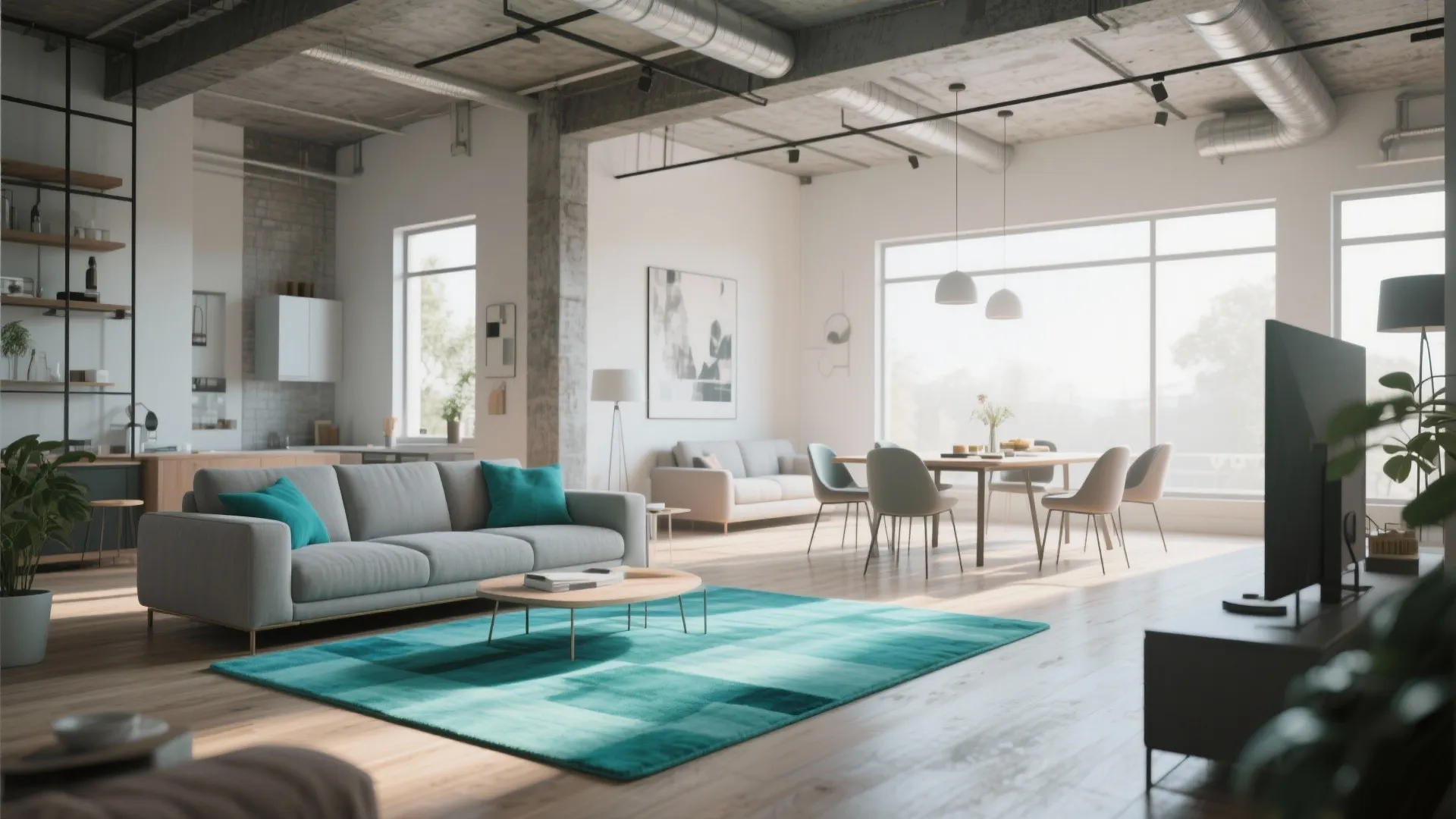 Color Zoning in Open Plans