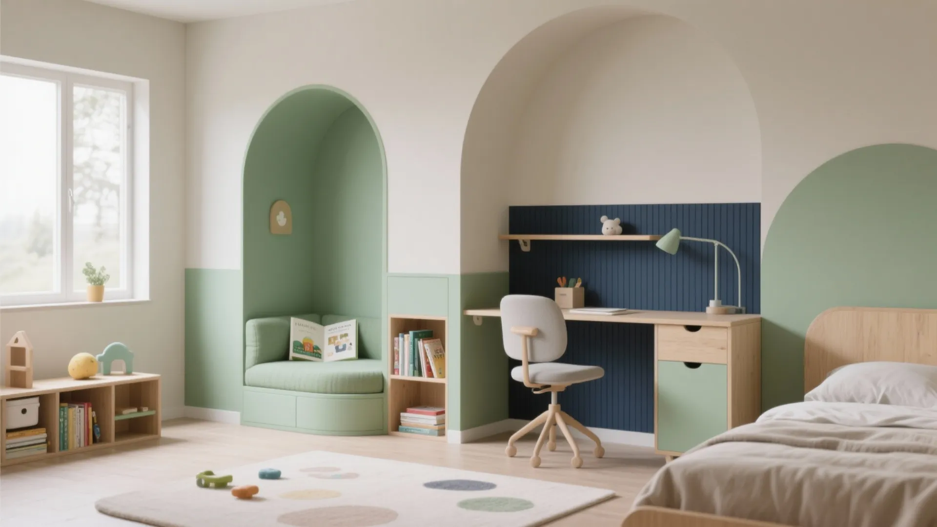 Color Zoning and Flexible Furniture That Grows