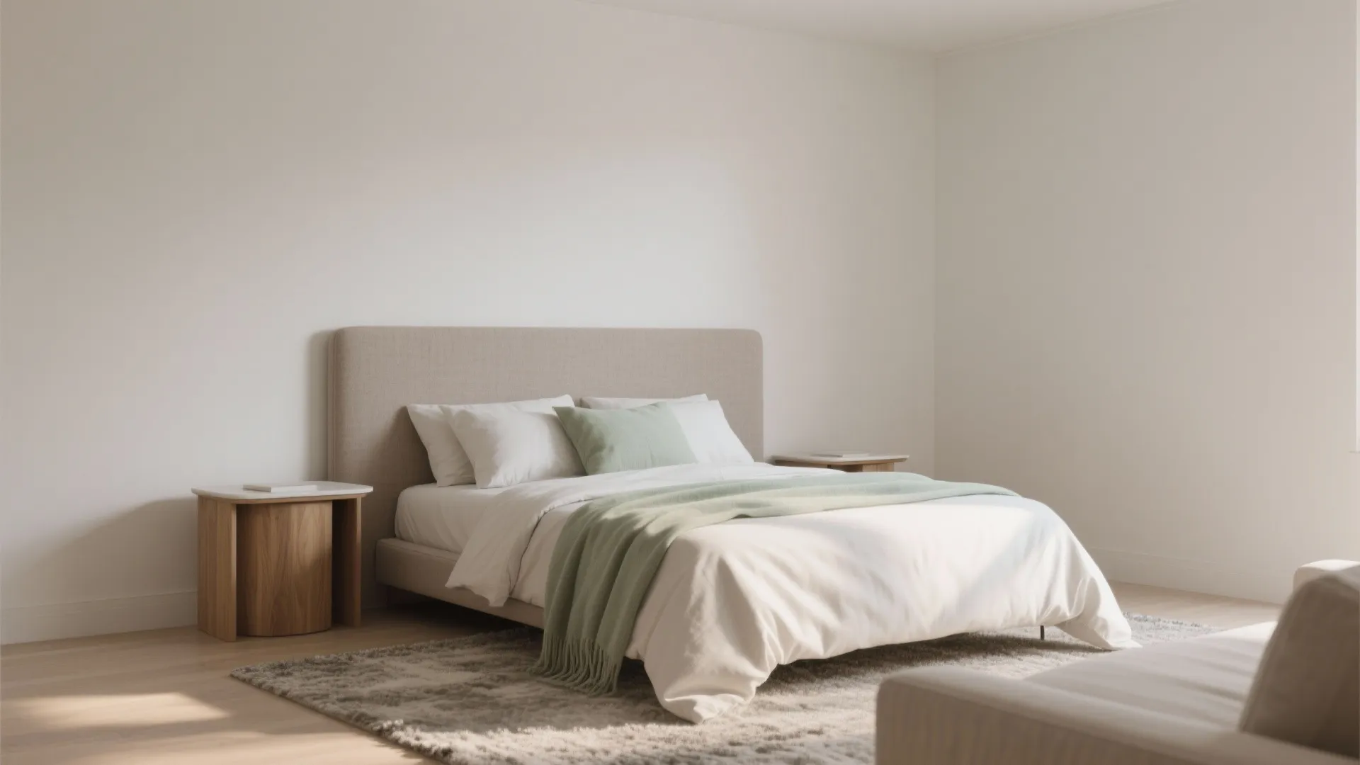 Color zoning and texture contrast to expand perception