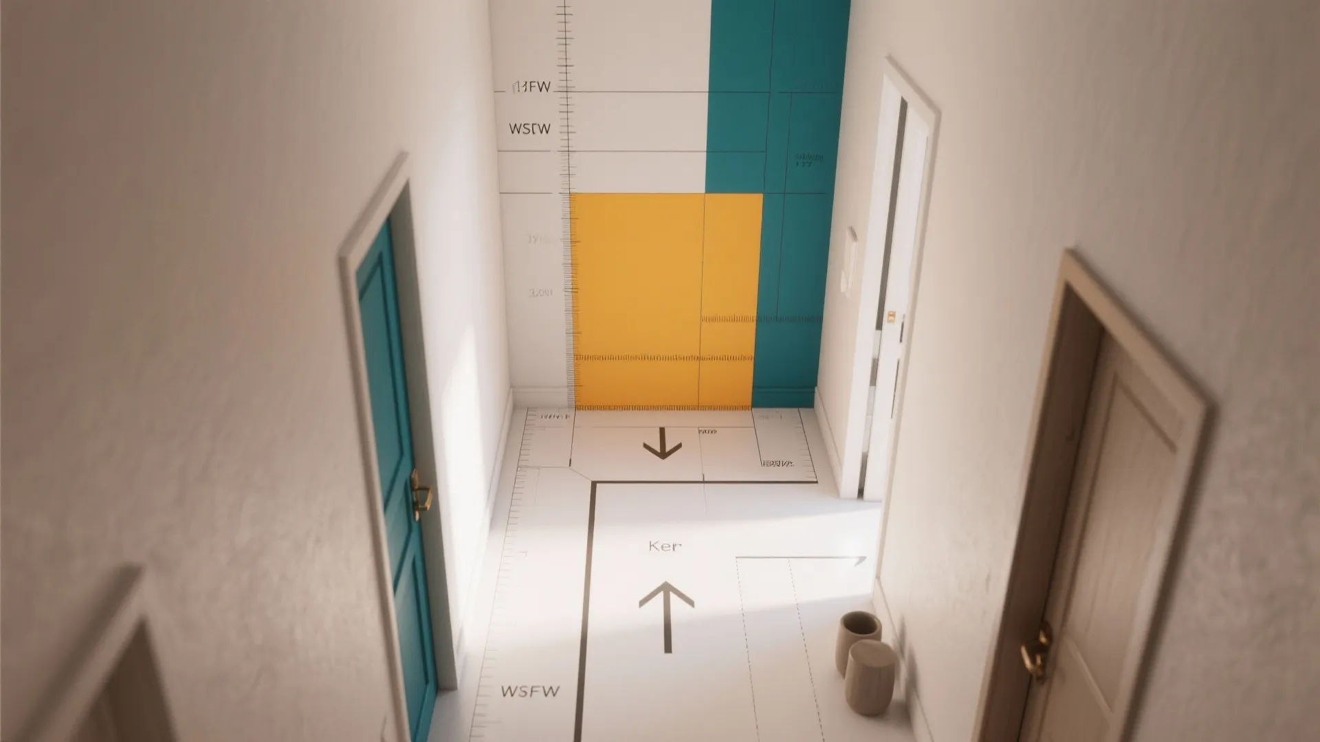 Colour Blocking and Bold Doors