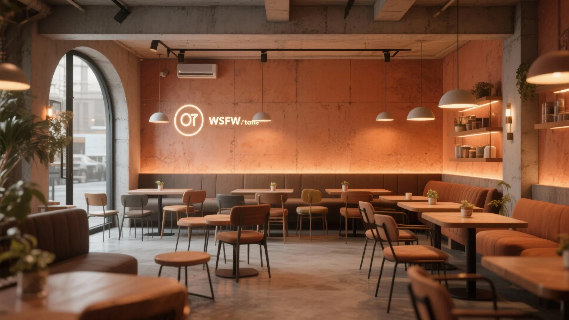 Colored Cement Walls