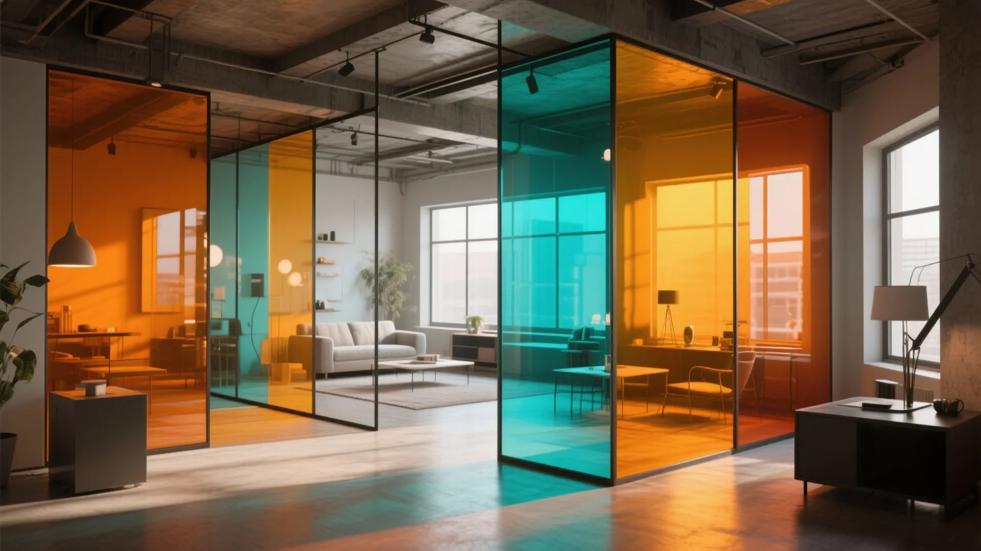 Colored Glass Panels