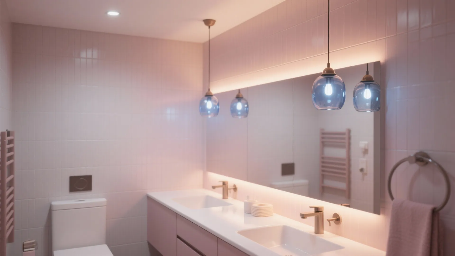 10. Colored Glass Pendants