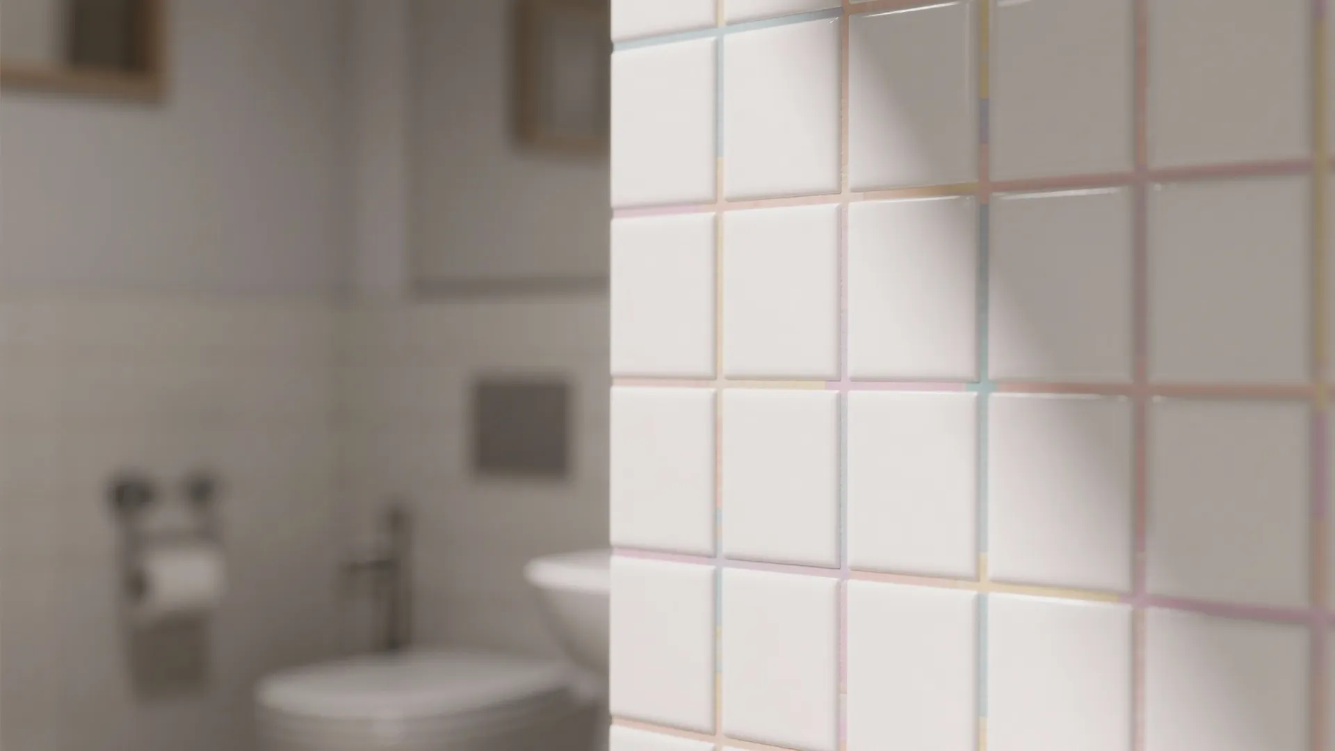 10. Neutral Base + Colored Grout