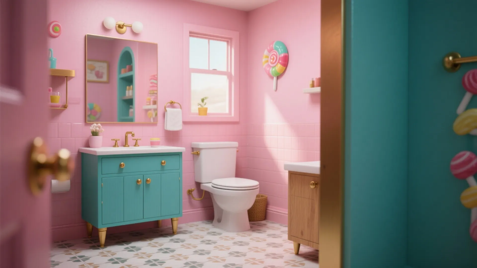 Colorful Bathroom Decor — 5 Creative Ideas: Bright, playful bathroom ideas I use in small homes — five easy ways to add color without chaos