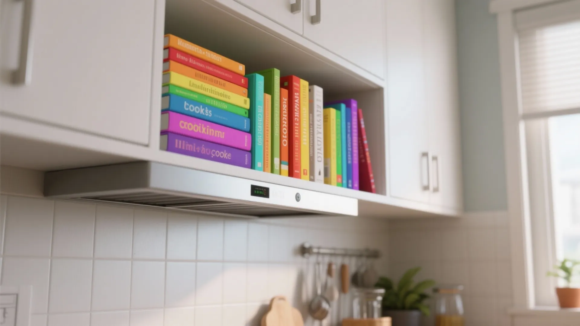 7. Color-Coordinated Cookbooks