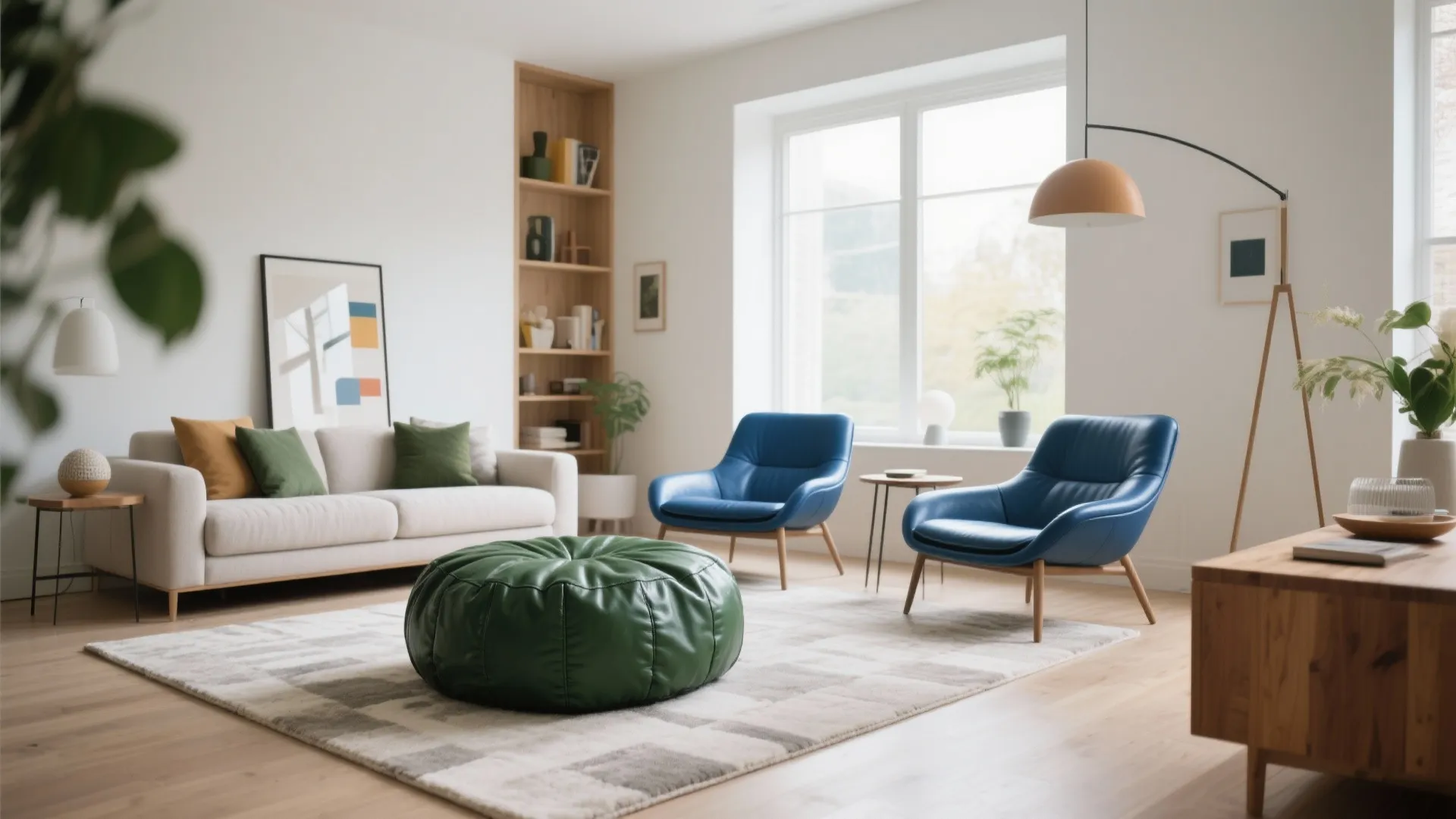 Pop of Color with Leather Accessories