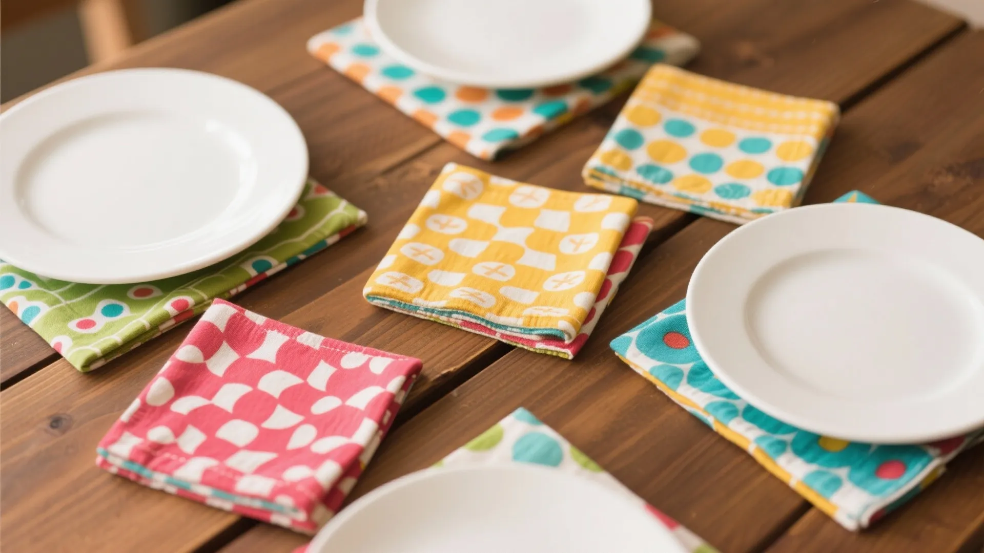 9. Color Pop with Napkins