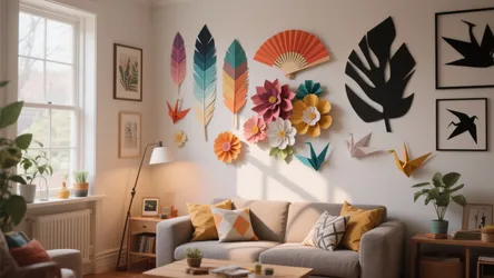 5 Creative Colour Paper Wall Hanging Craft Ideas