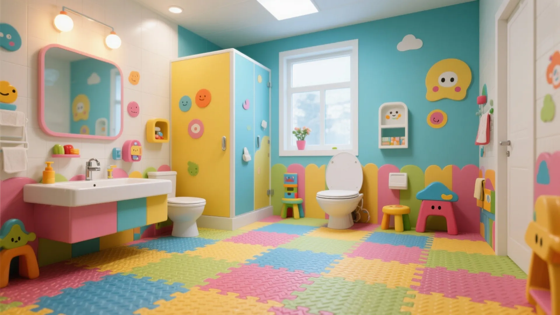 4. Rubber Flooring Fun