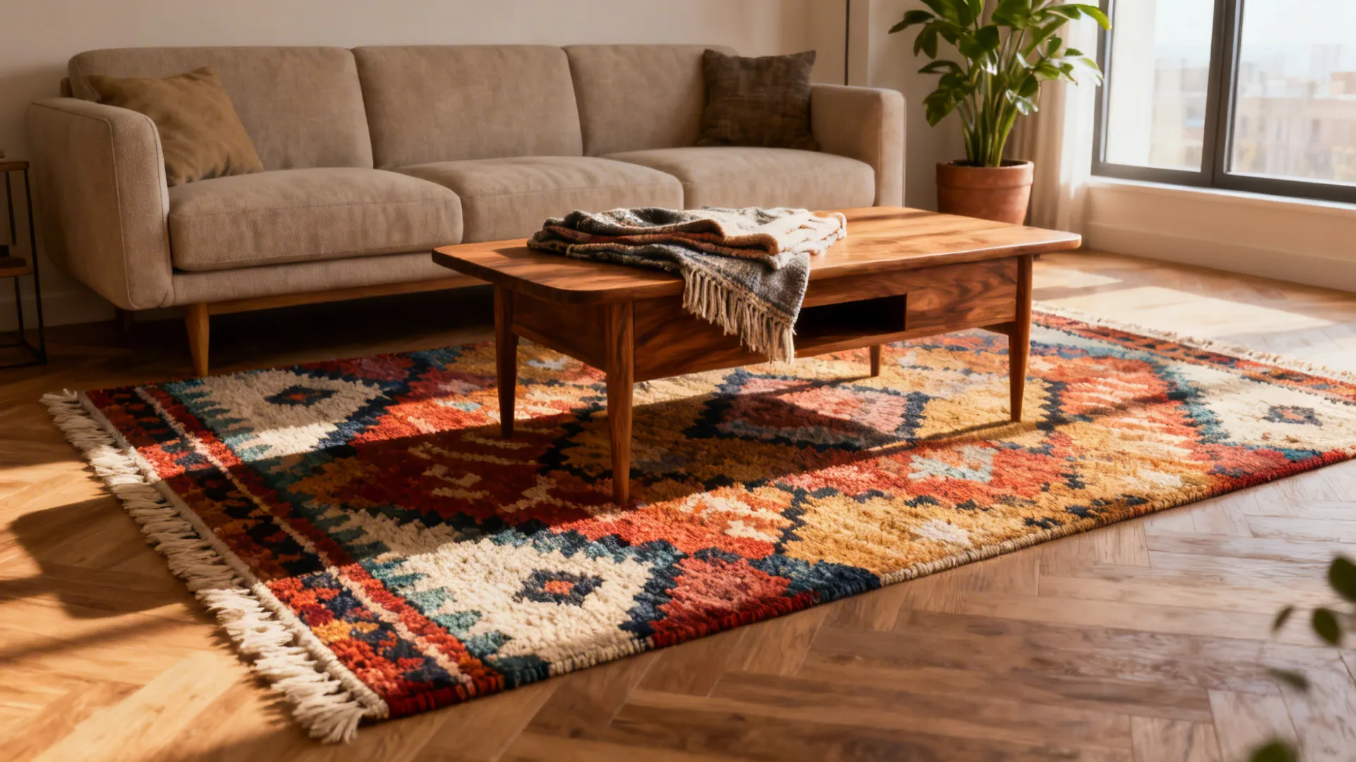 5 Colorful Area Rug Ideas for Living Rooms
