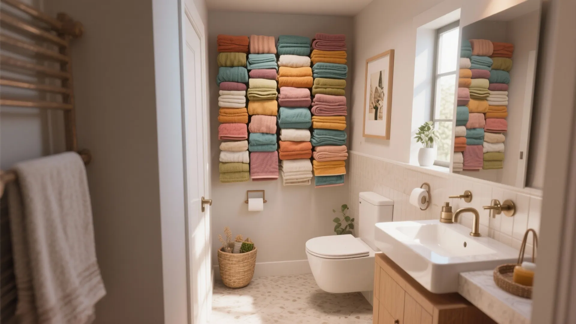 10 Creative Bathroom Towel Design Ideas: Small spaces, big style: My favorite ways to decorate with towels