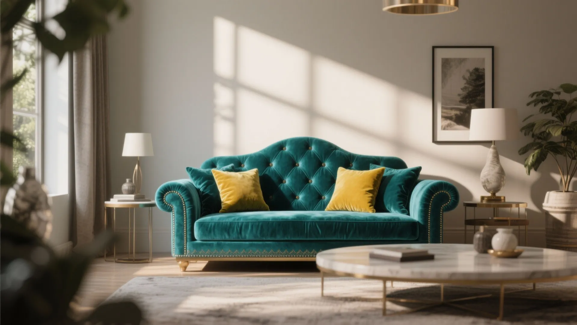 8. Diwan with Color-pop Upholstery