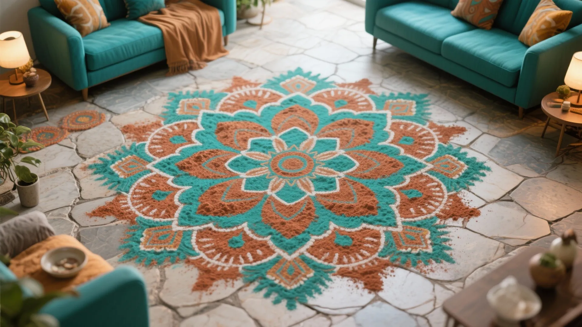 2. Colour-Enhanced Kolam