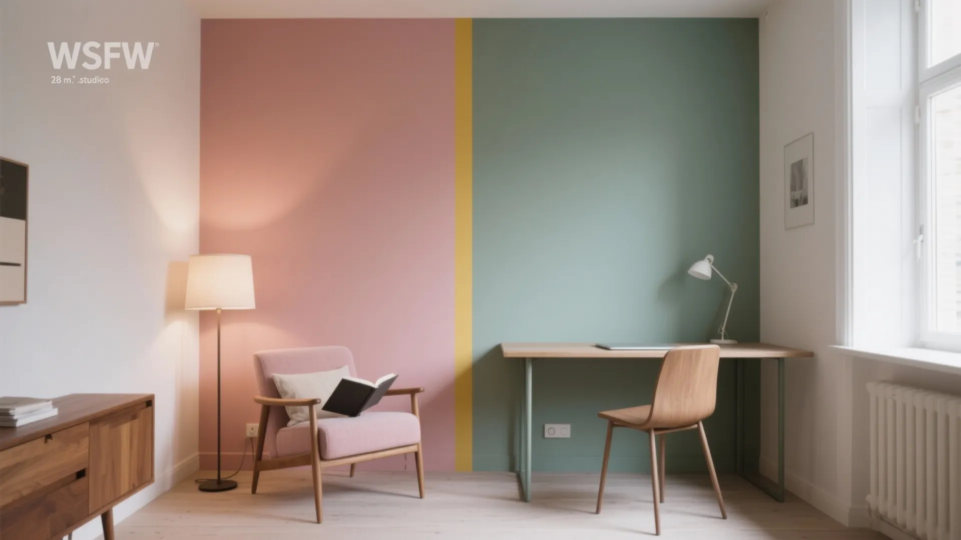 Colour Zoning Walls for Tiny Homes