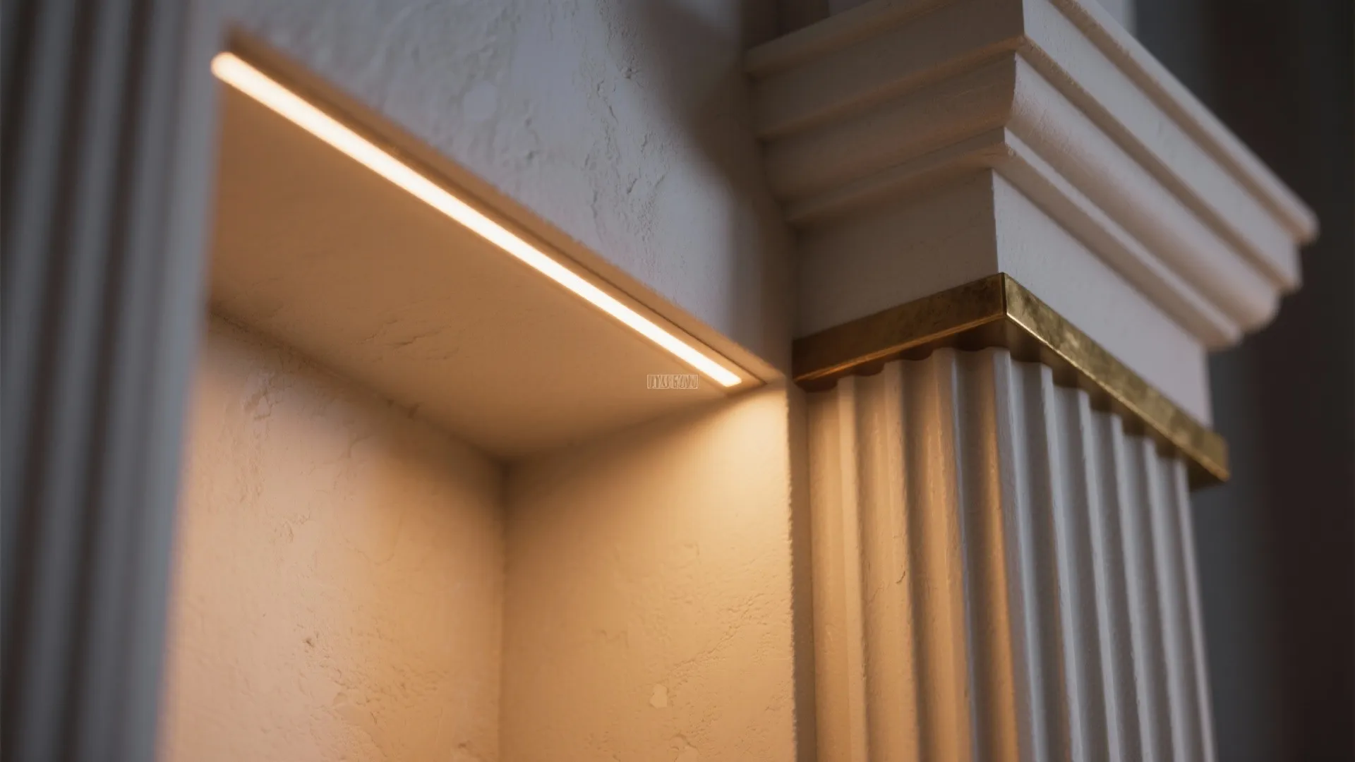 Integrated lighting: niches, uplights, and wall washing