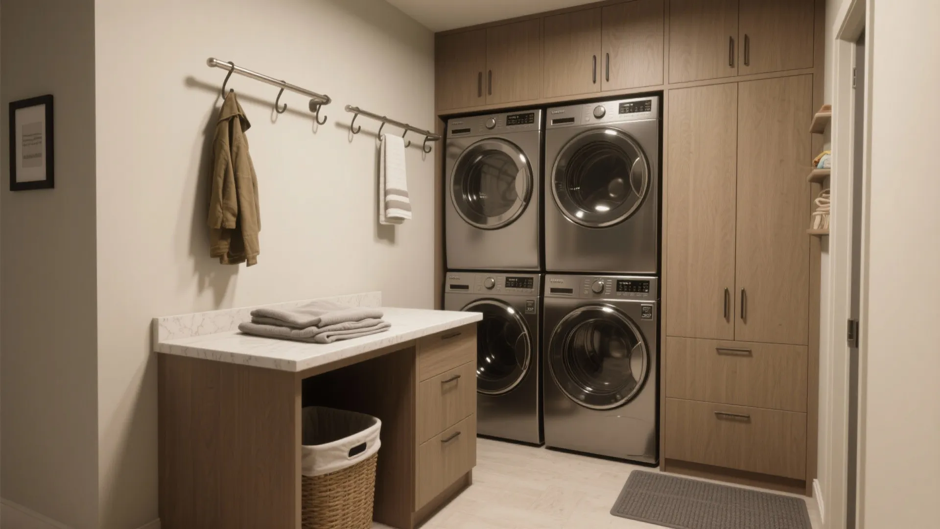 4. Combine mudroom and laundry in one efficient hub