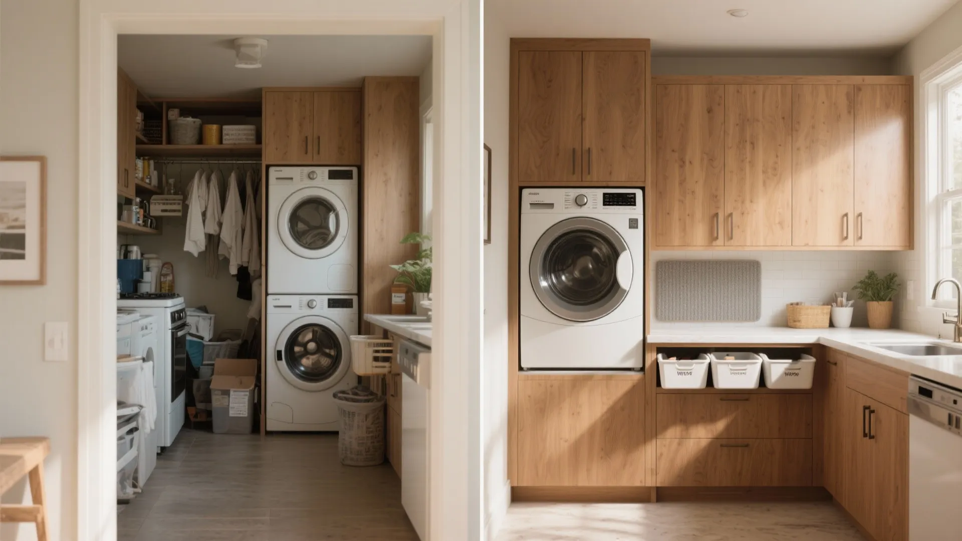 5. Combine laundry with pantry or mudroom zones