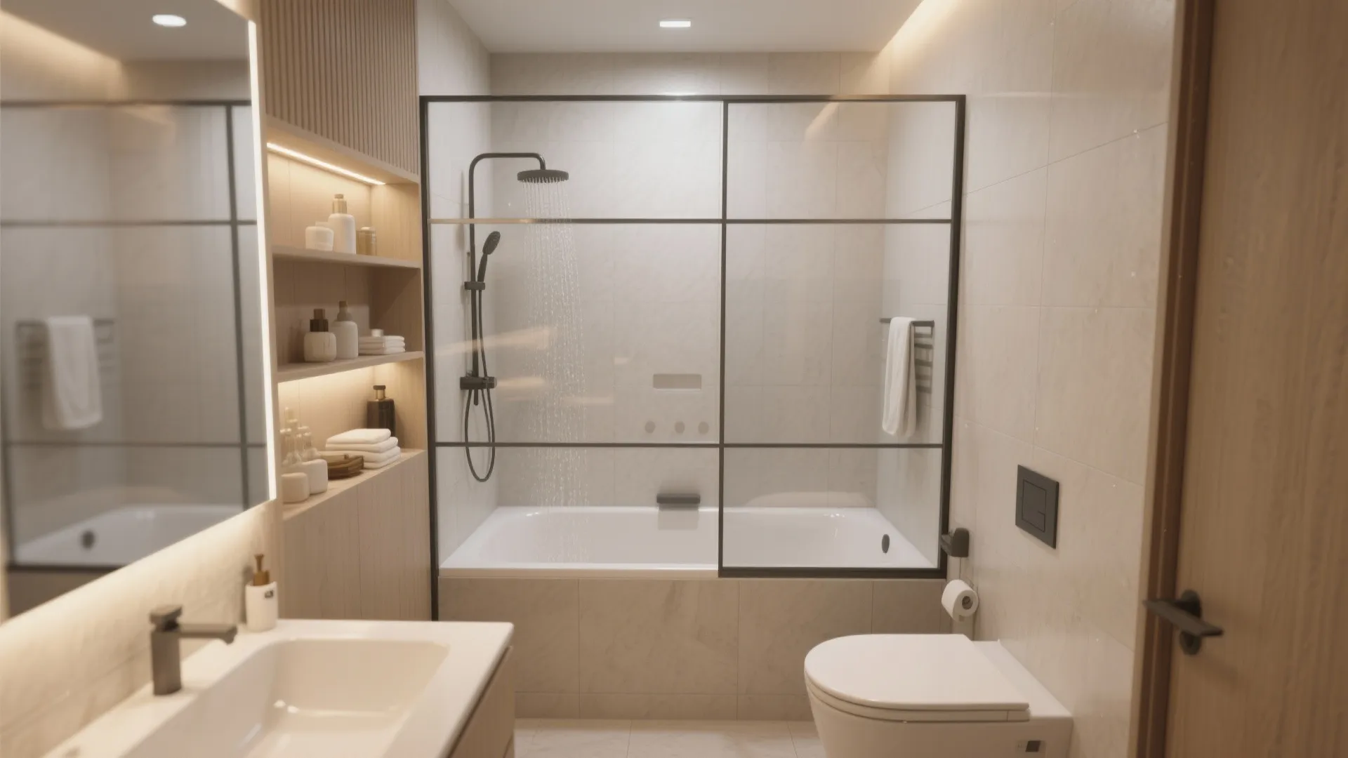 10. Combined Shower and Tub