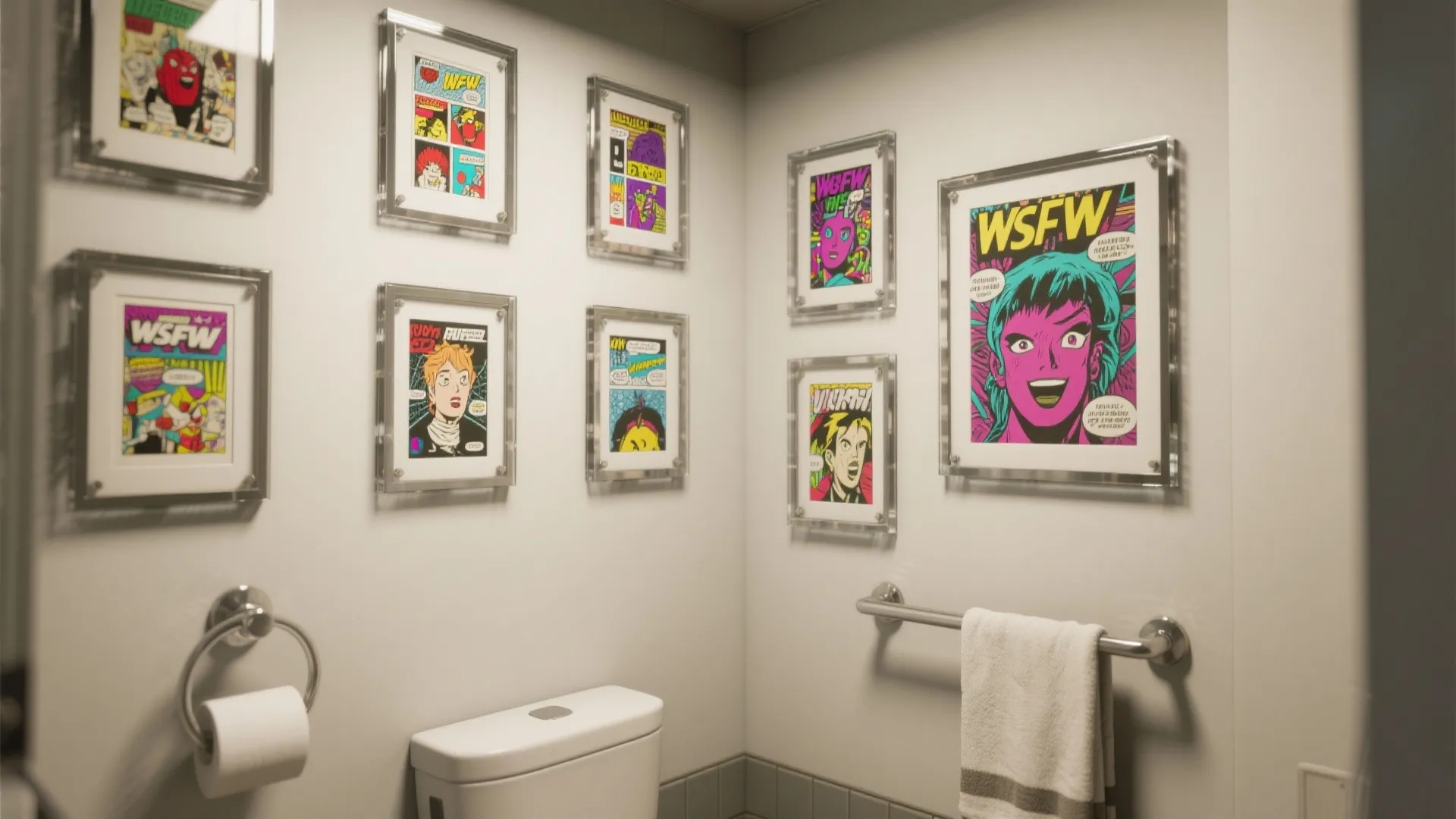 3. Comic Strip Gallery Wall