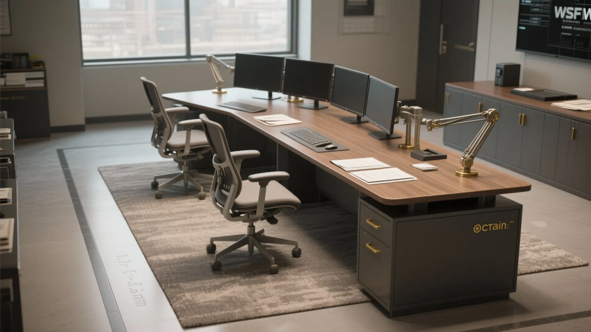 1. Command Center Desk Layout