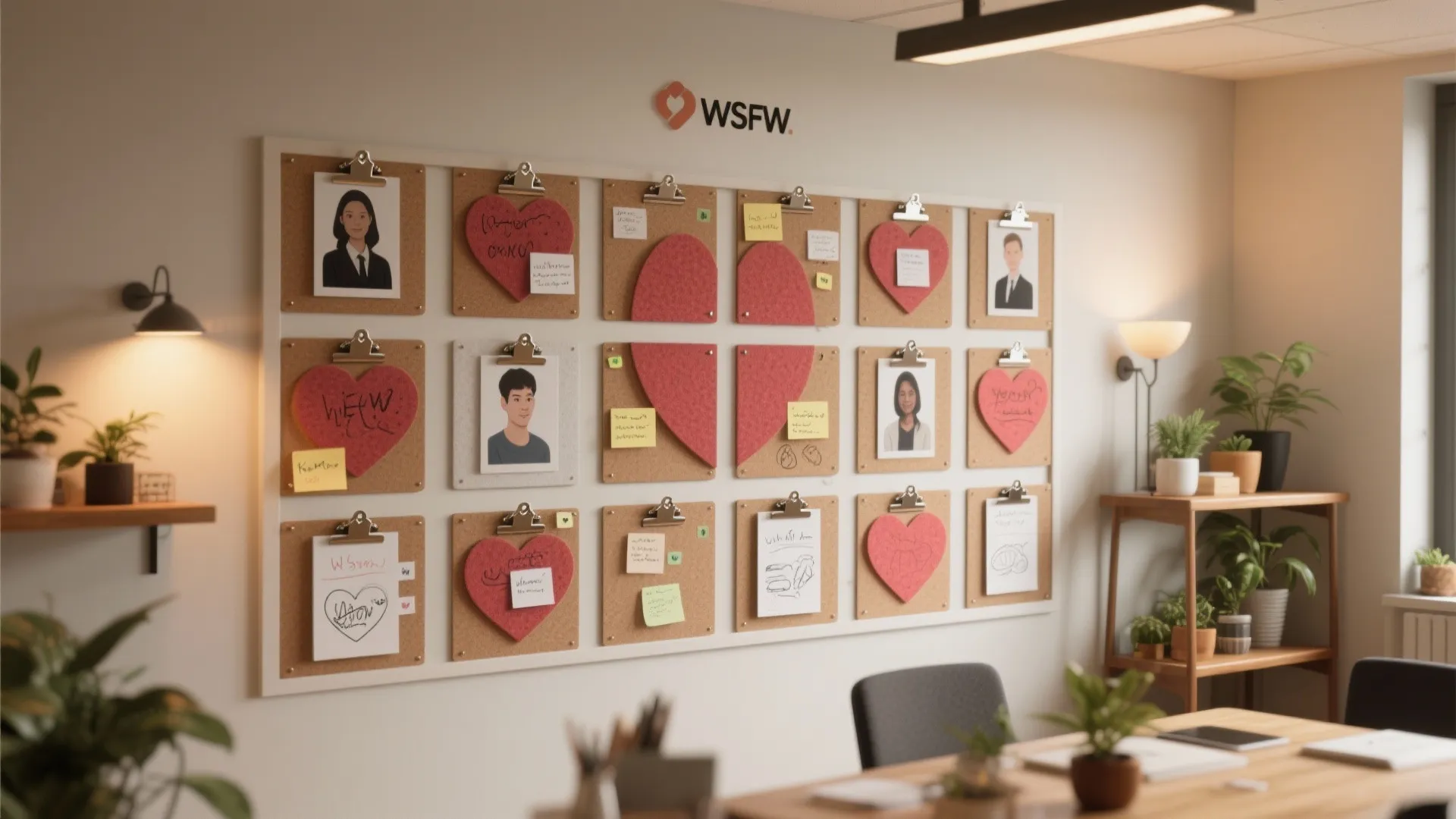 2. Communal Heart Wall (But Make It Modular)