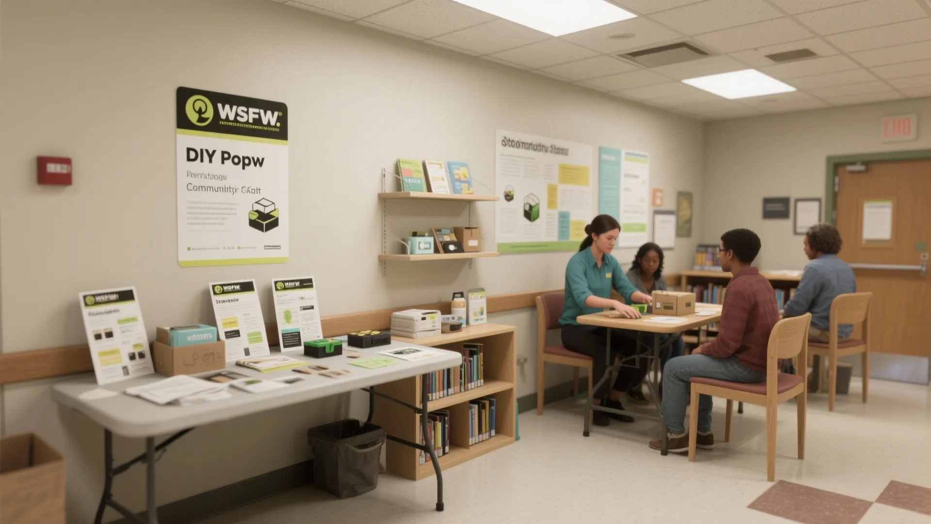 4. Inside a Community Center or Library Pop-Up