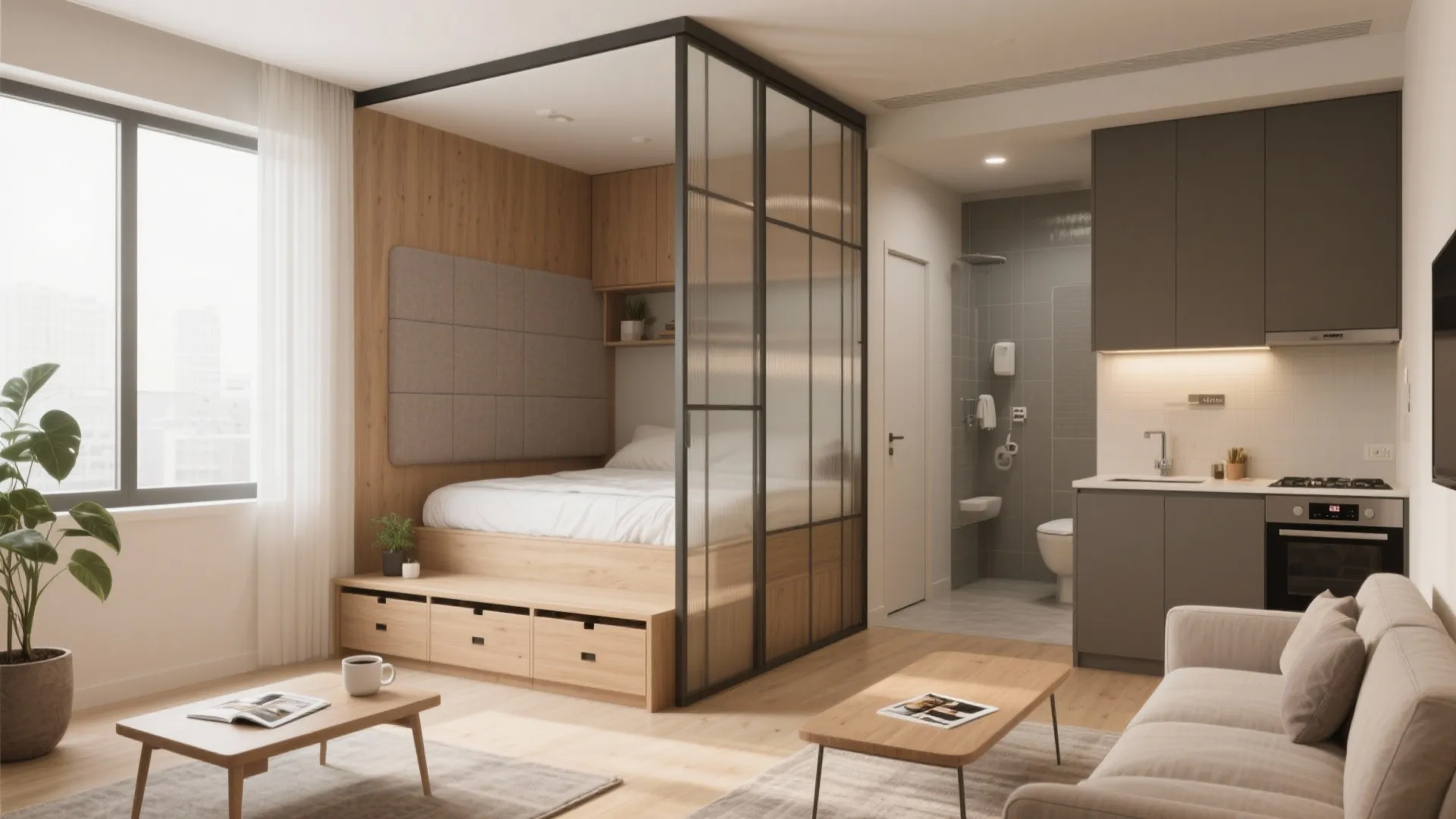 5 Small Apartment Floor Plans for 1 Bedroom: Practical 1-bedroom small apartment floor plan ideas from a senior interior designer