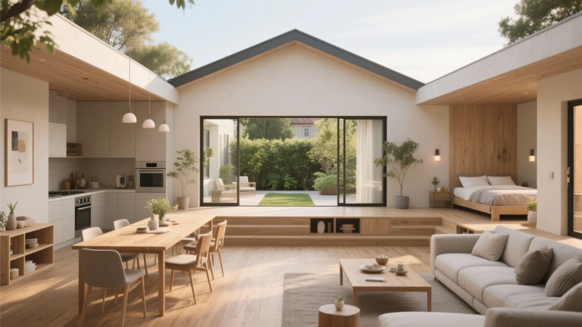 1 Floor House Plans: 5 Smart 2-Bedroom Ideas: Creative single-story 2-bedroom layouts that maximize space, light and function