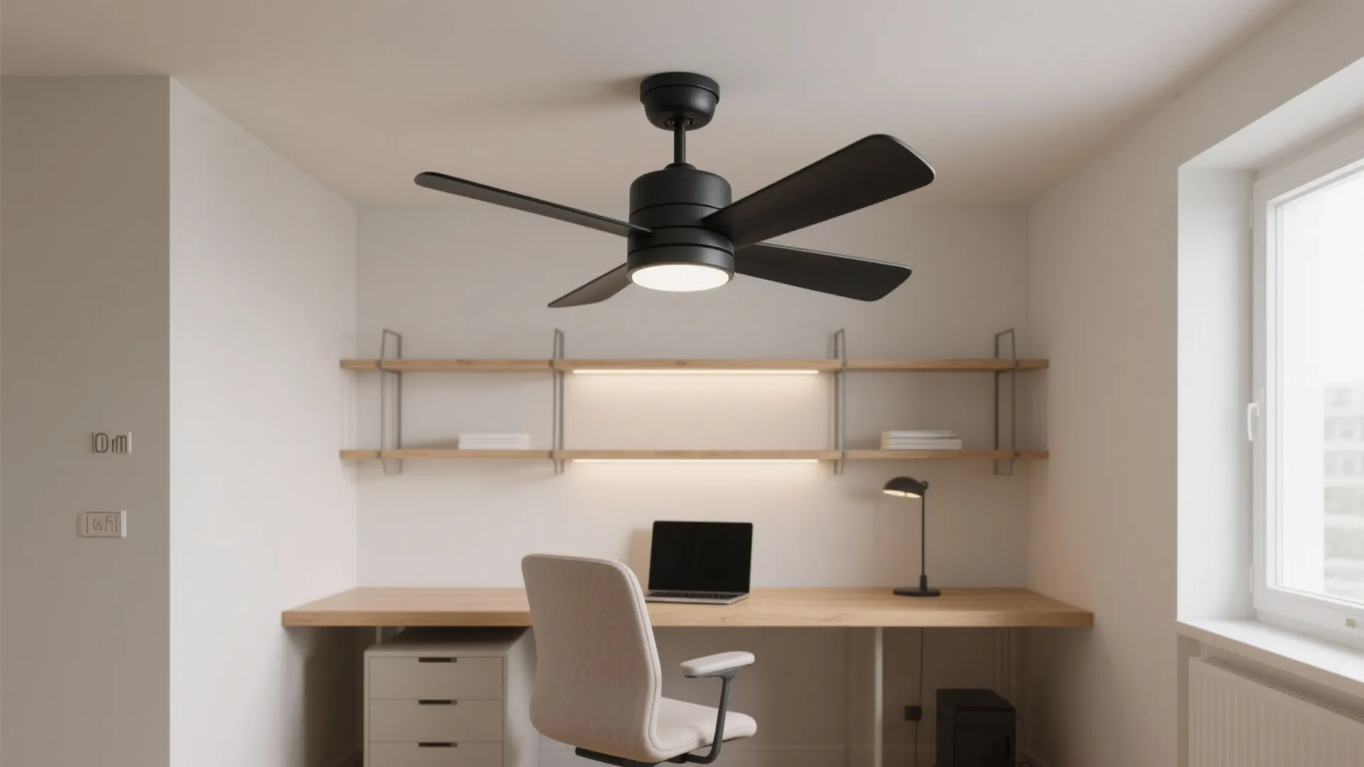 Compact 3-blade designs for quiet performance and modern lines