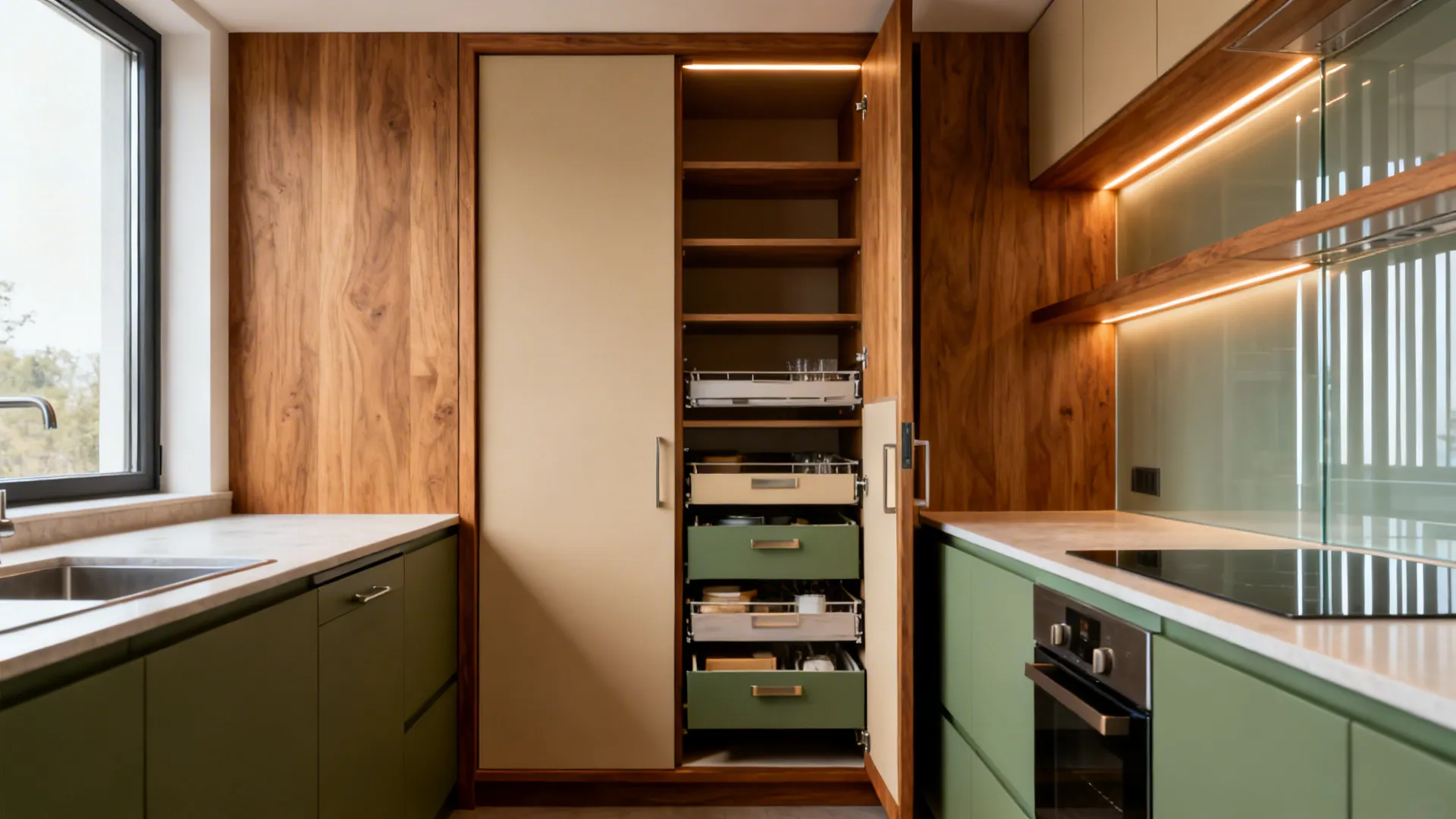 Interior Design of Kitchen Almirah: 5 Smart Ideas: My pro-tested take on kitchen almirah interiors—5 ideas that maximize storage, style, and function in small spaces