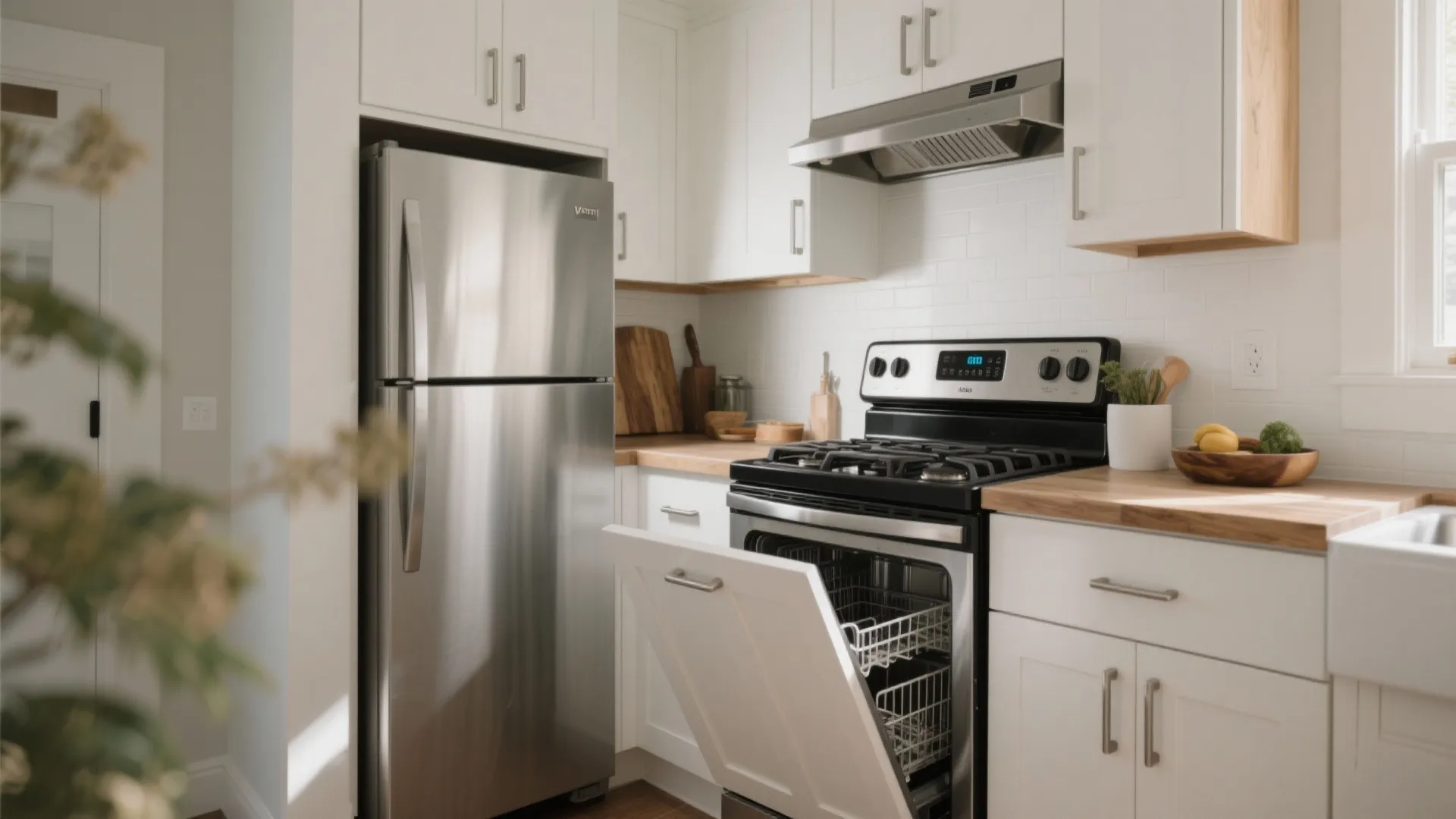 Compact appliances and induction cooking