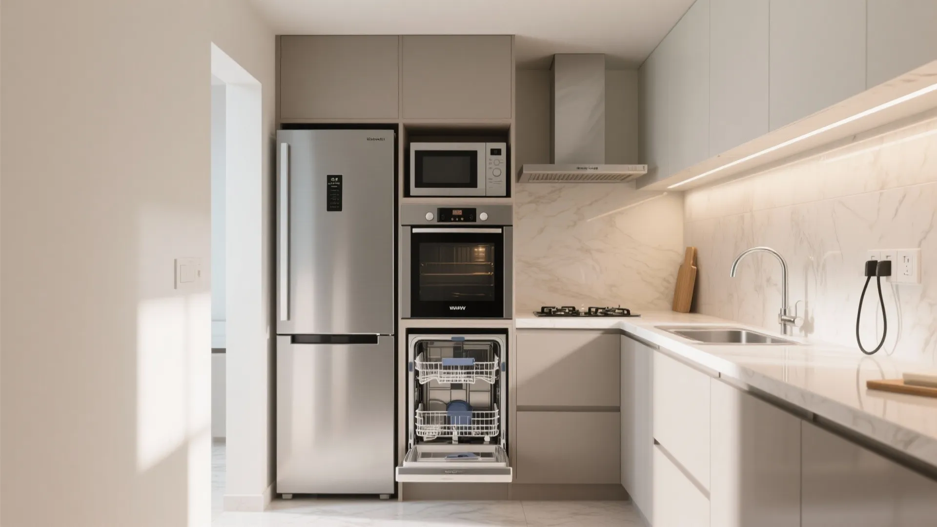 Compact Appliance and Ventilation Strategy